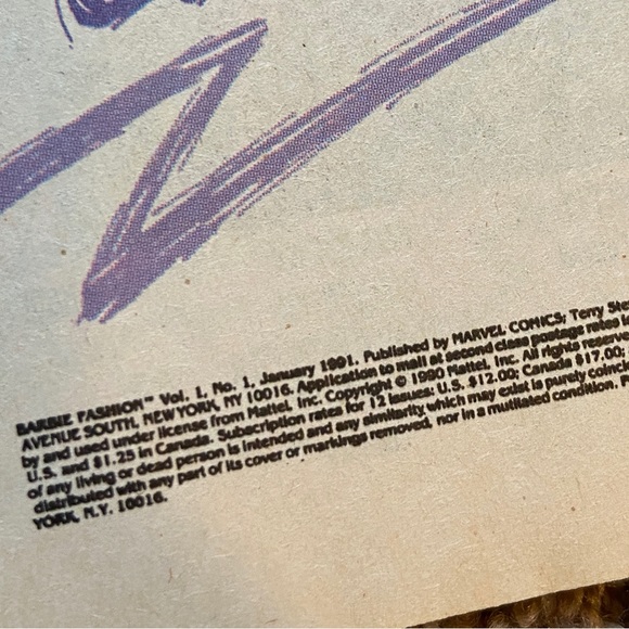 Barbie Fashion Comic - January 1991 First Issue - Volume 1, Issue 1 - Picture 5 of 11